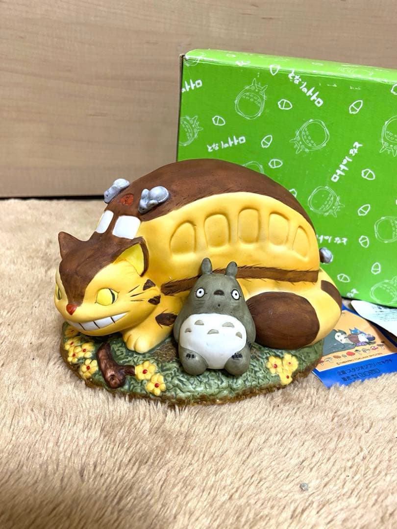 【希少/美品】セキグチ ジブリ となりのトトロ オルゴール ネコバス　箱、タグ付