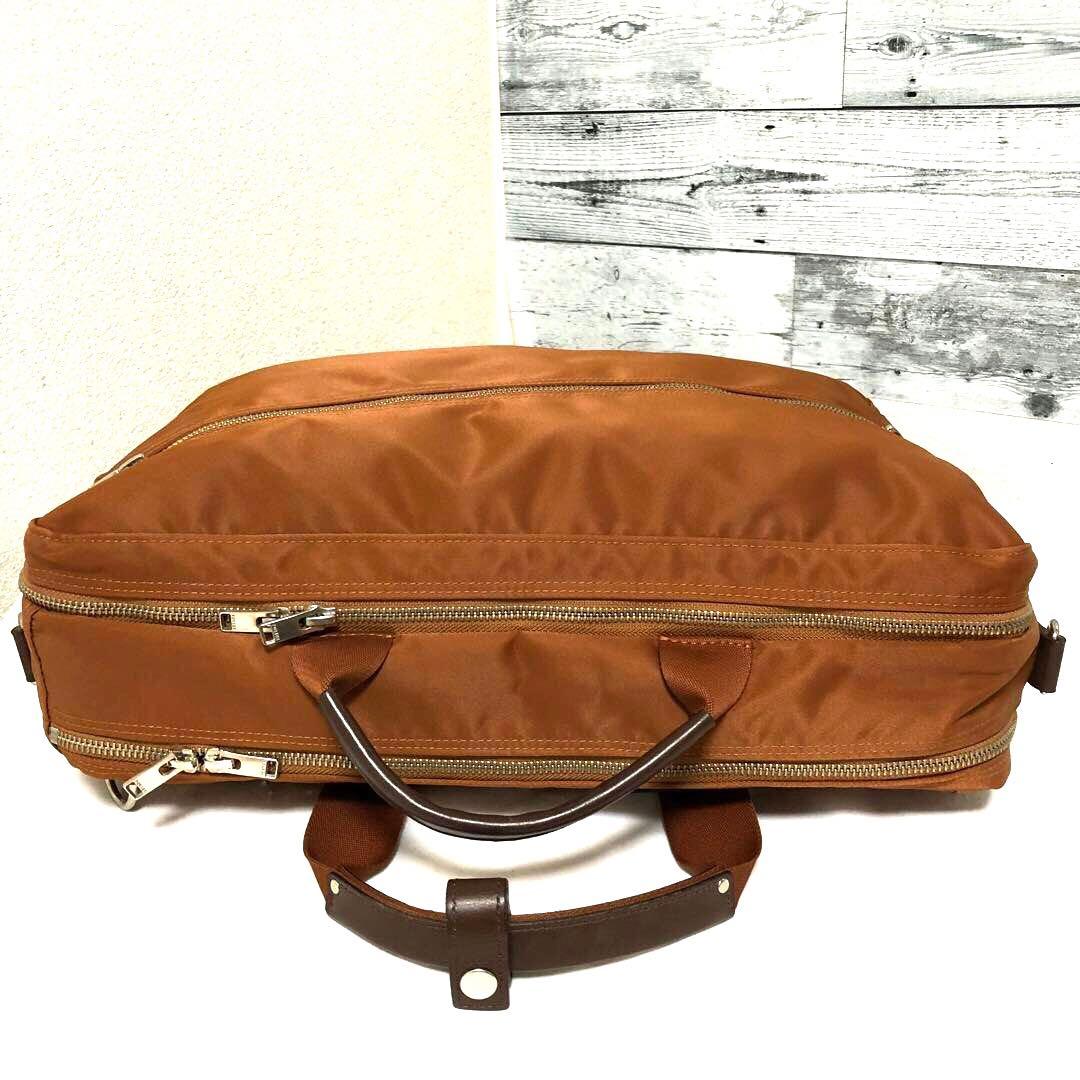 超美品✨人気 ポーター リフト ビジネスバッグ3way 2層 A4可 ブラウン