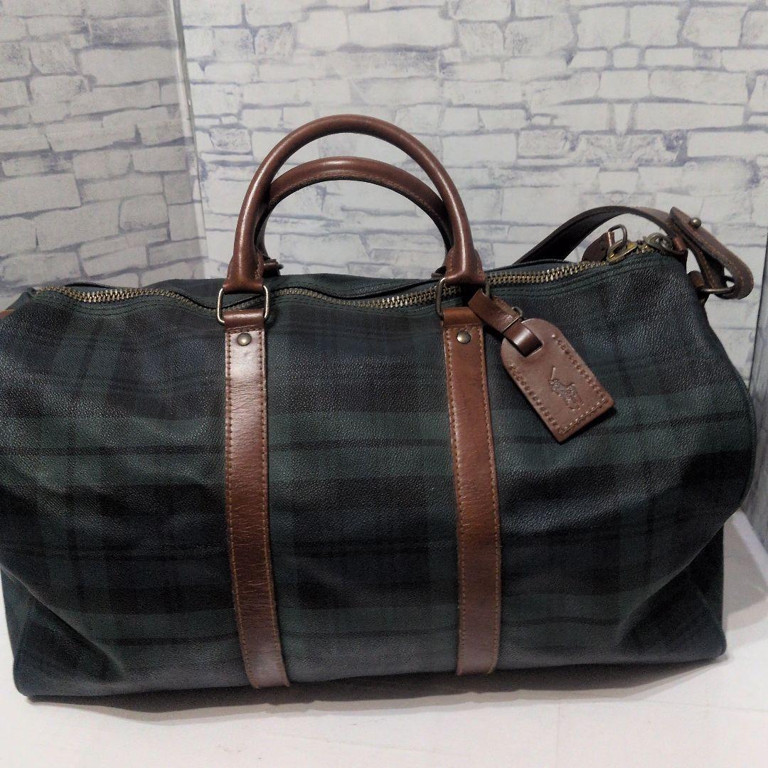 ポロラルフローレン　ボストンバッグ　ショルダーベルト付