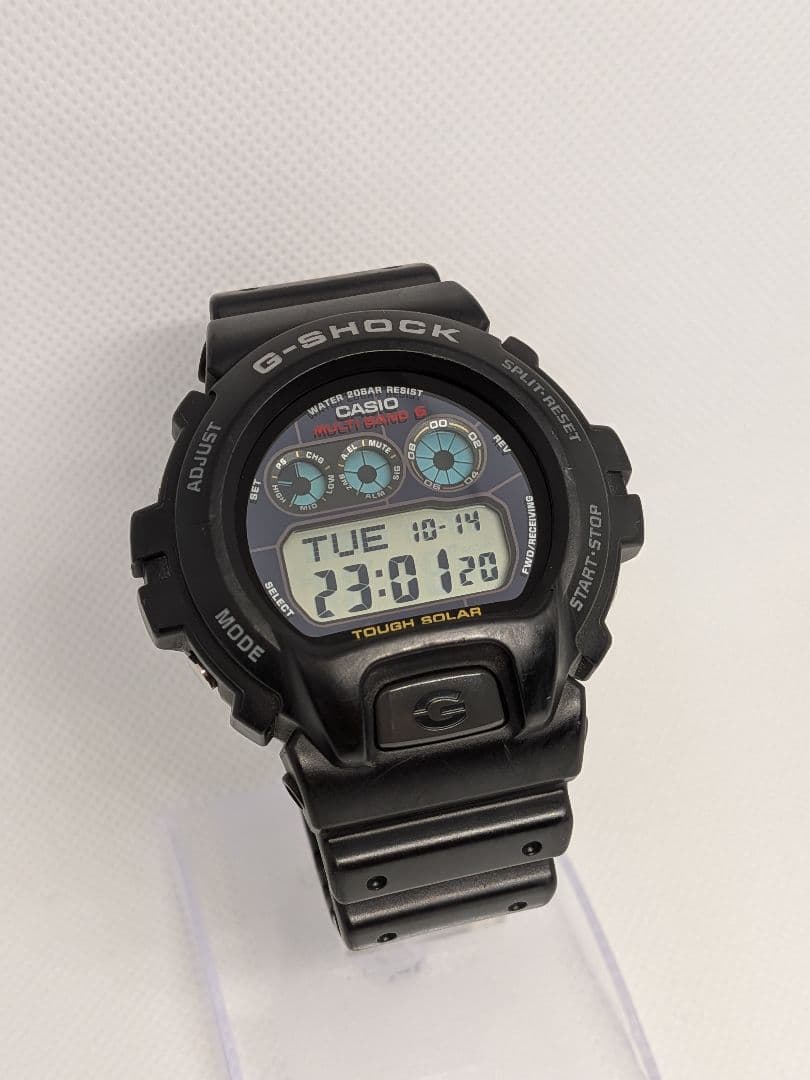 ガラス面キズなし★GW-6900-1 電波ソーラー ELバックライト