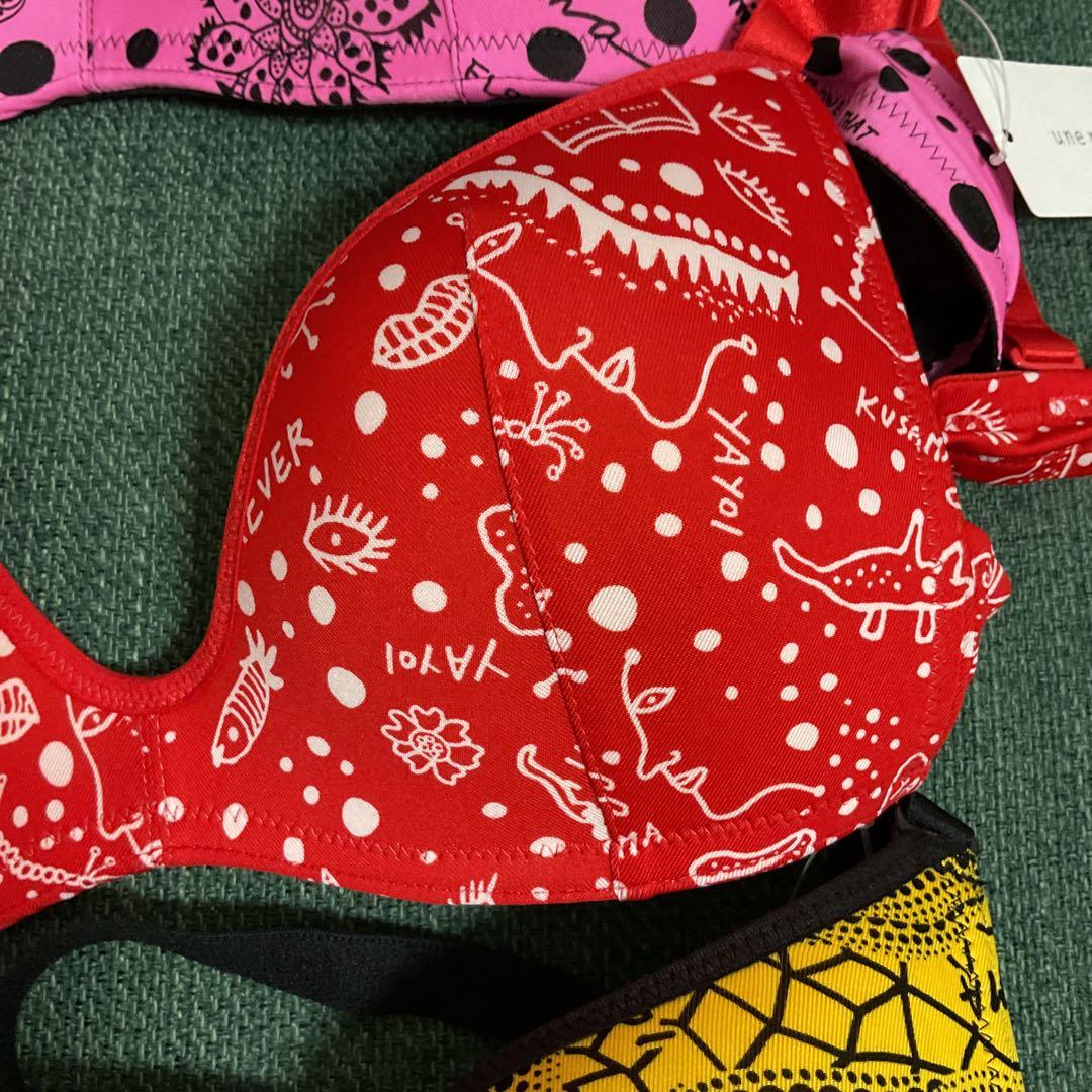 【新品】値下げ！ウンナナクール草間彌生コラボブラジャー 3点セット