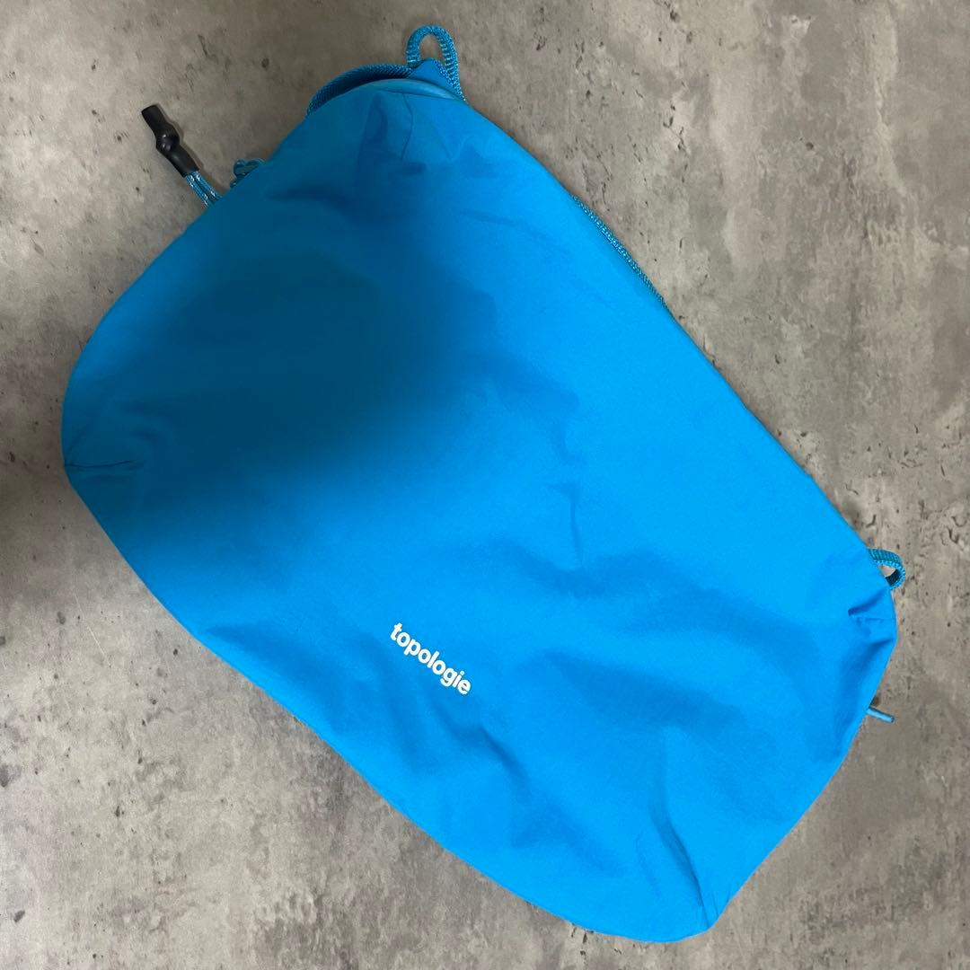 topologie ボトルサコッシュラージ 青 + ストラップ8mm