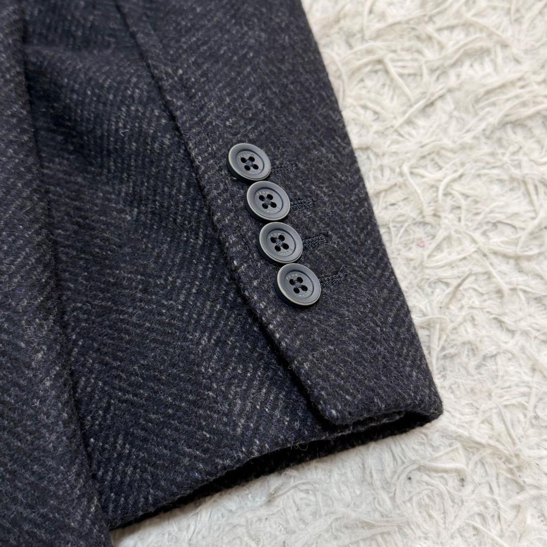 16798✨ヘルノ チェスターコート ヘリンボーン ツイード 50 LL