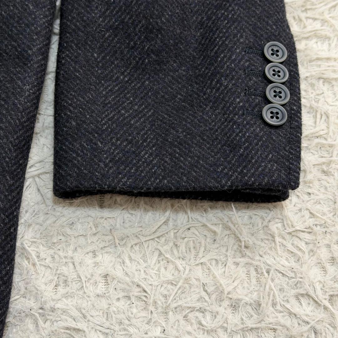 16798✨ヘルノ チェスターコート ヘリンボーン ツイード 50 LL