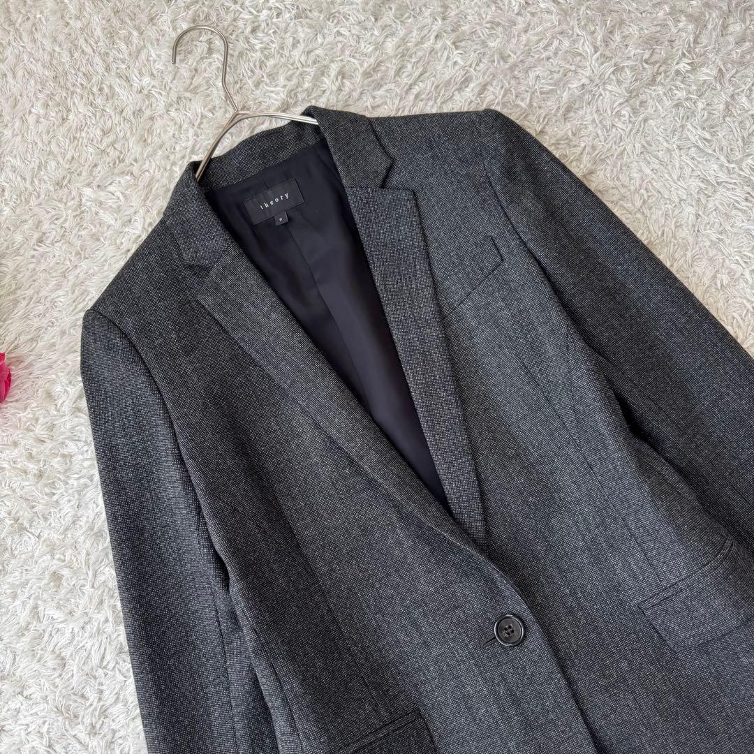 極美品 セオリー セットアップ パンツスーツ COSMIC テーラードジャケット
