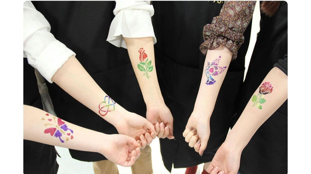 ボディージュエリーアートセット46色♡ ダイヤモンドパウダーグリッター