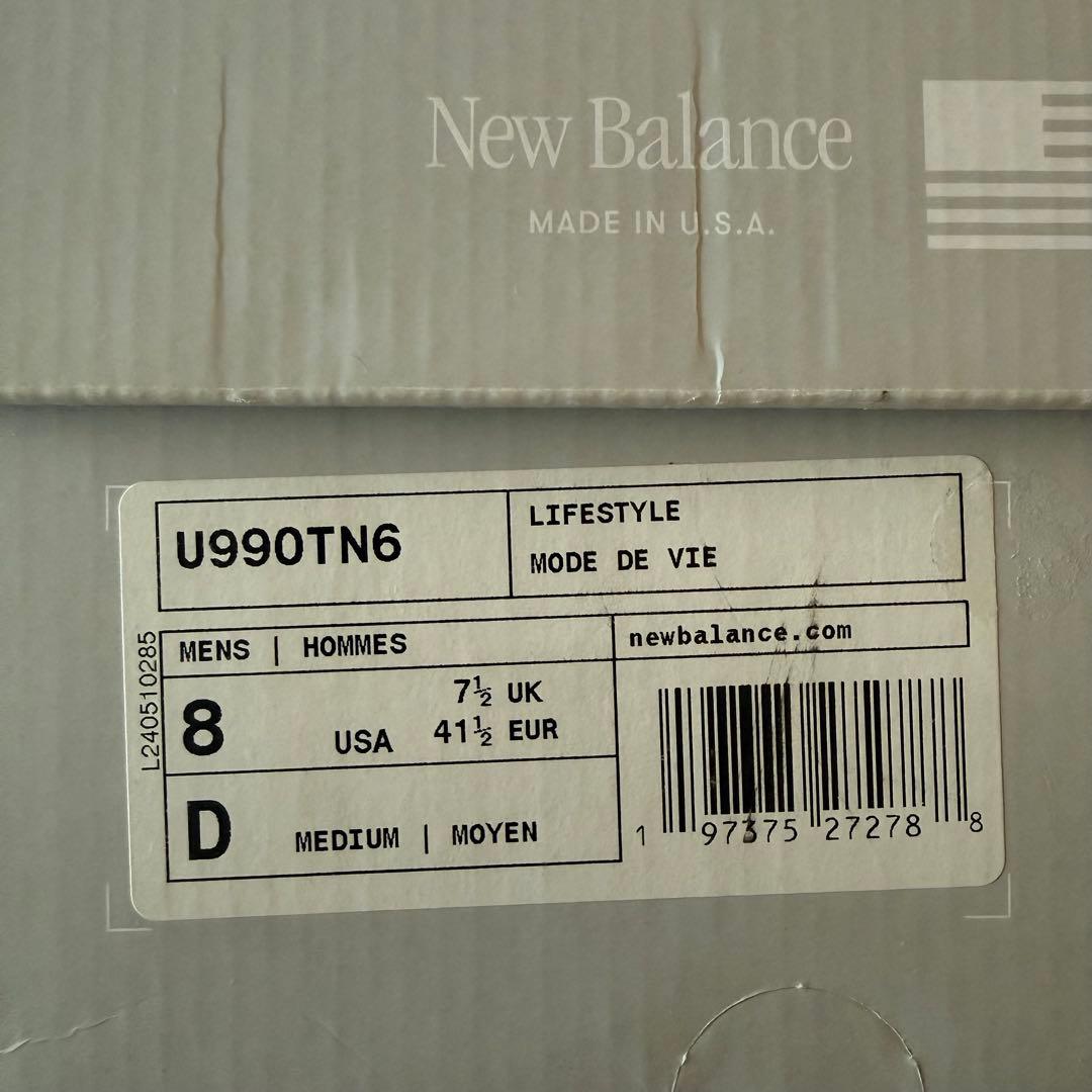 【新品未使用】ニューバランス USモデル U990TN6 サイズ26cm