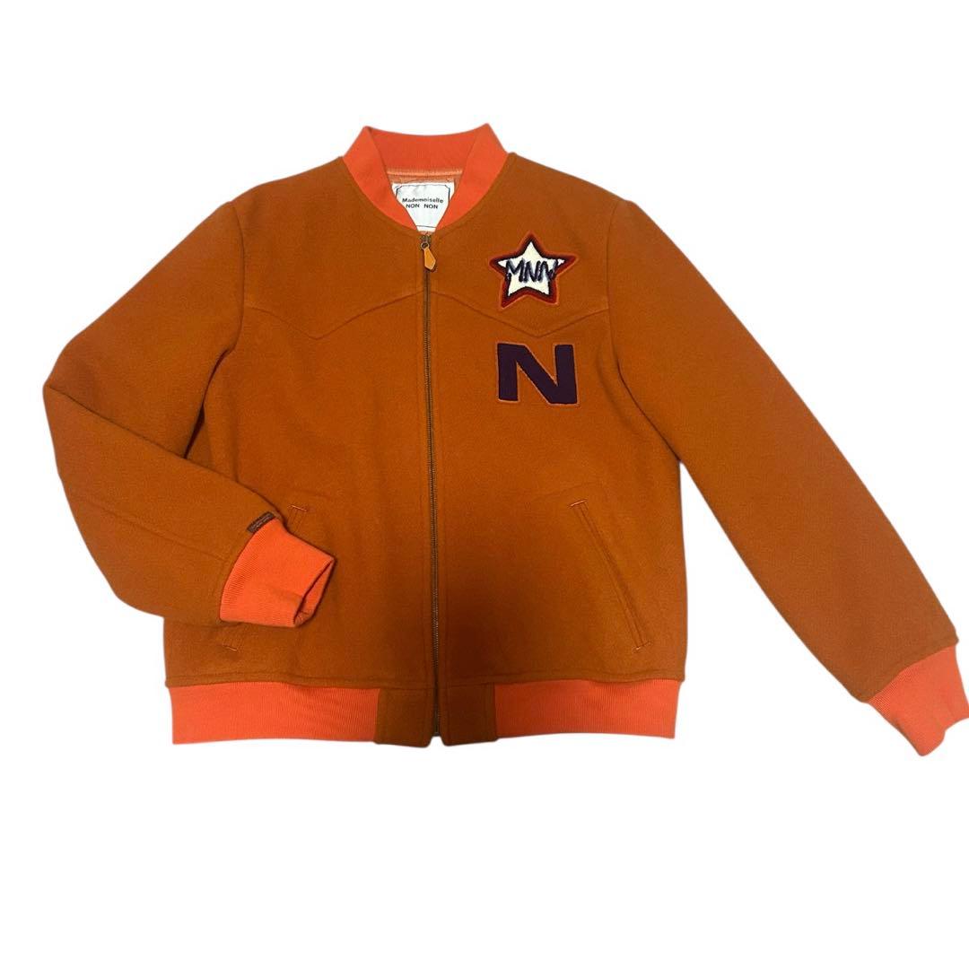 Mademoiselle non non /ワッペン付きウール スタジャン日本製