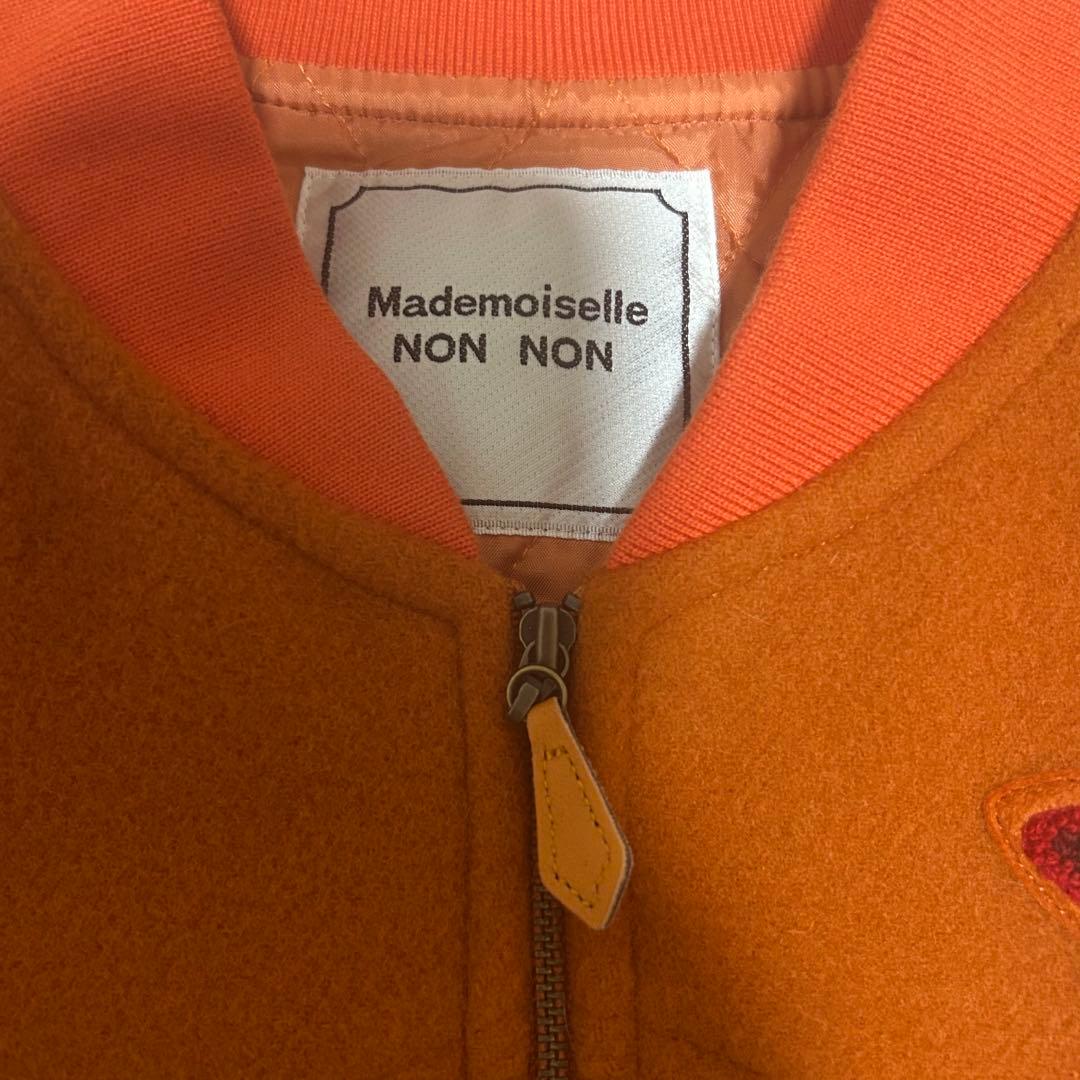 Mademoiselle non non /ワッペン付きウール スタジャン日本製