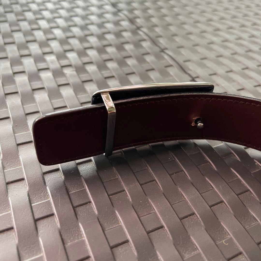 美品GUCCI 【ブラックレザー】【フォーマル（ドレス）ベルト】