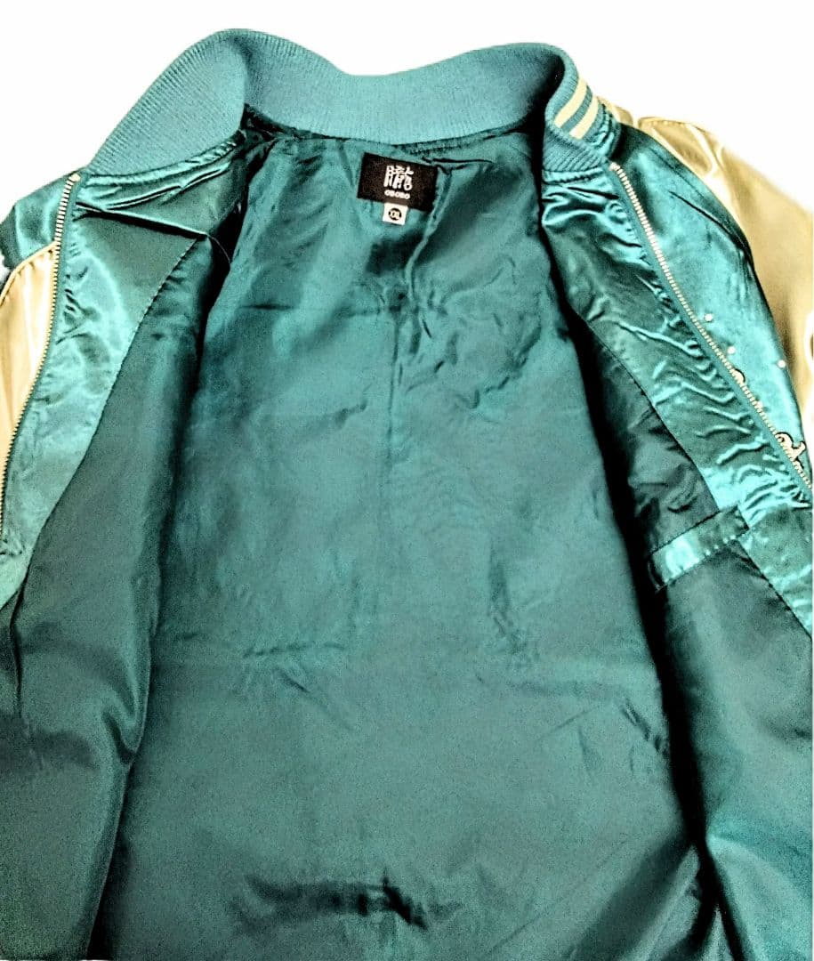 新品未使用タグ付　朧【おぼろ】歌舞伎柄スカジャン　3Ｌ