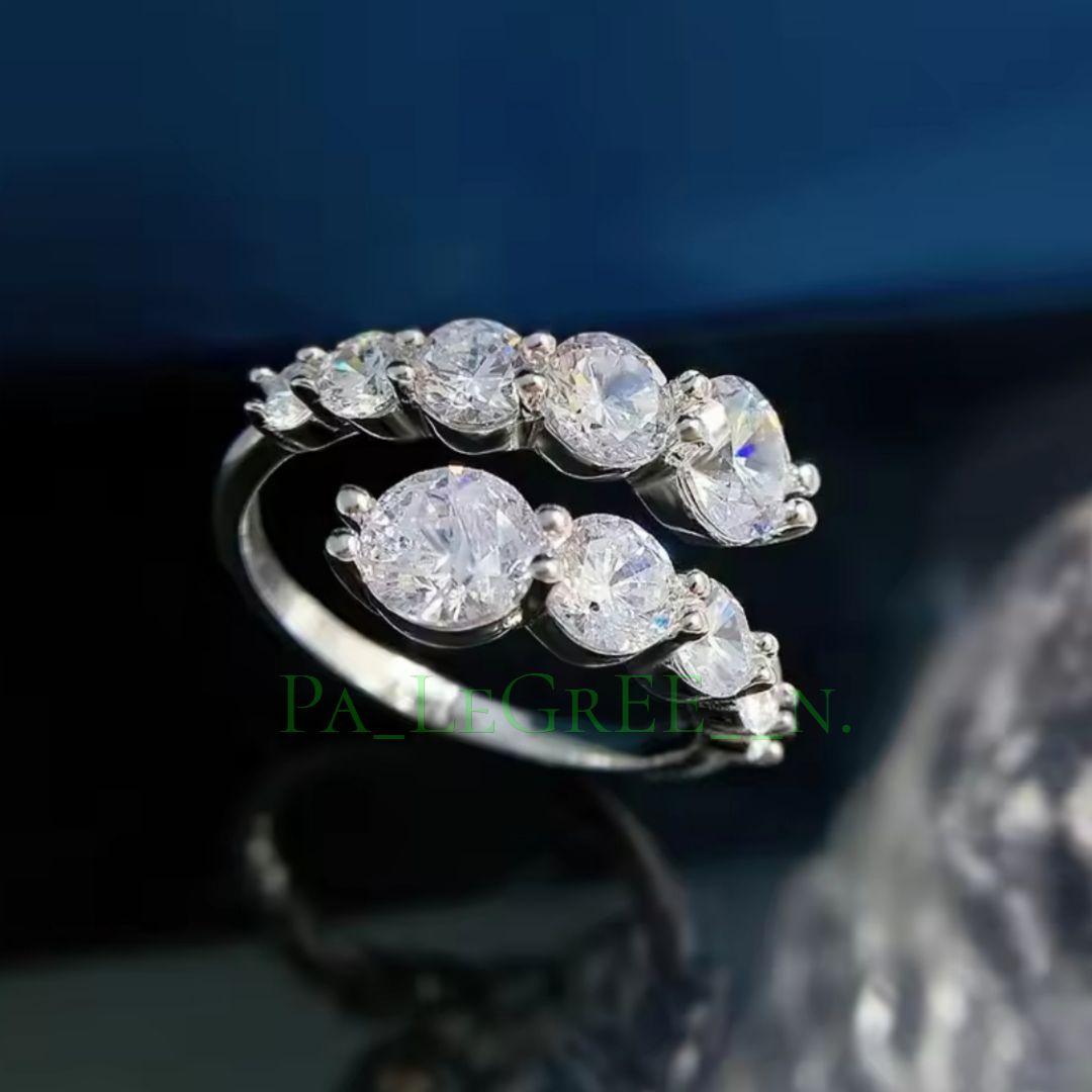 pp1a指輪レディース結婚指輪　婚約指輪　モアサナイト 　18k　S925