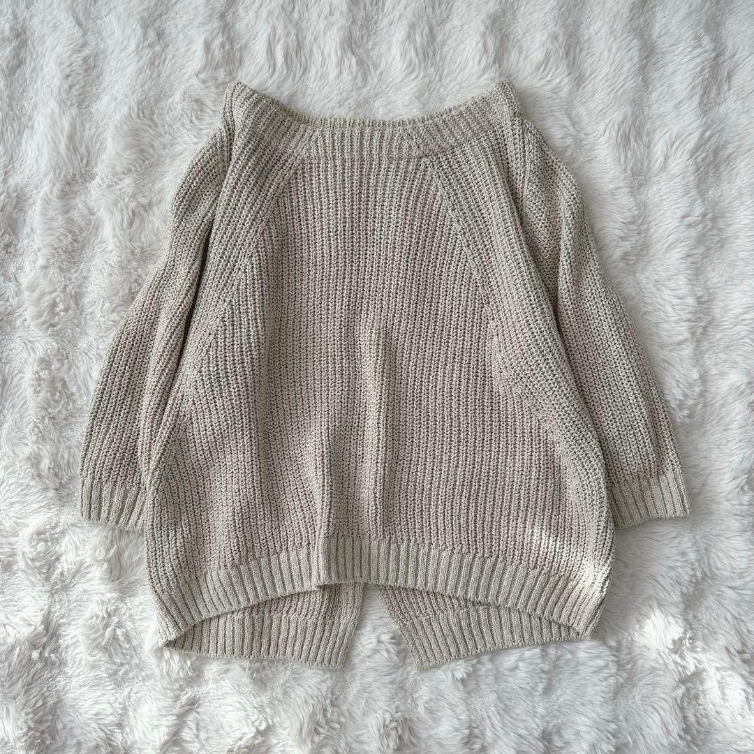 ドゥーズィエムクラス★Lily Linen アゼプルオーバー　シルク　麻　ニット