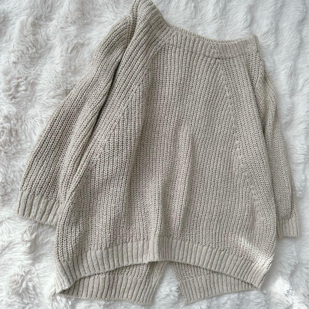 ドゥーズィエムクラス★Lily Linen アゼプルオーバー　シルク　麻　ニット