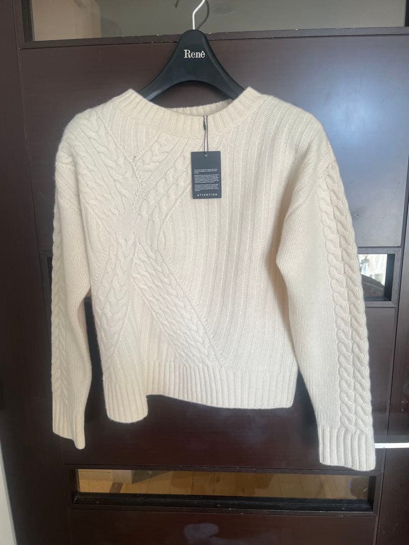 新品☆ ANAYI ウールカシミヤケーブルニットプルオーバー/セオリー、23区