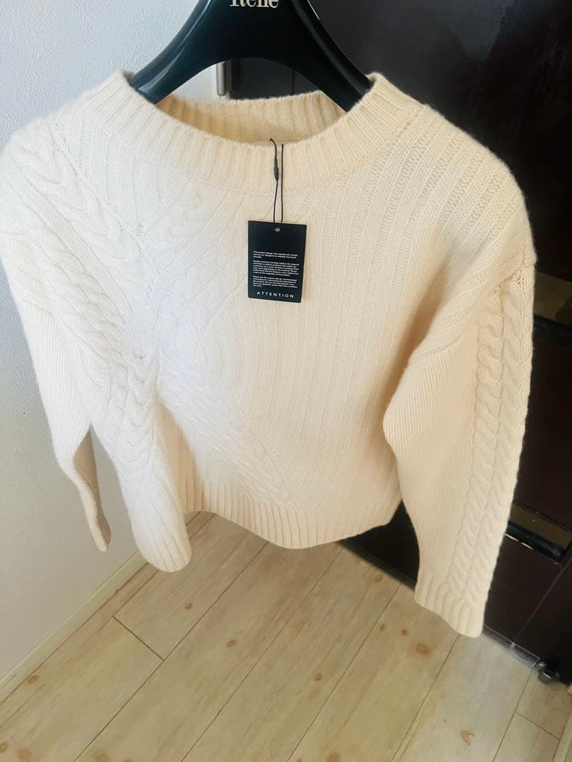 新品☆ ANAYI ウールカシミヤケーブルニットプルオーバー/セオリー、23区