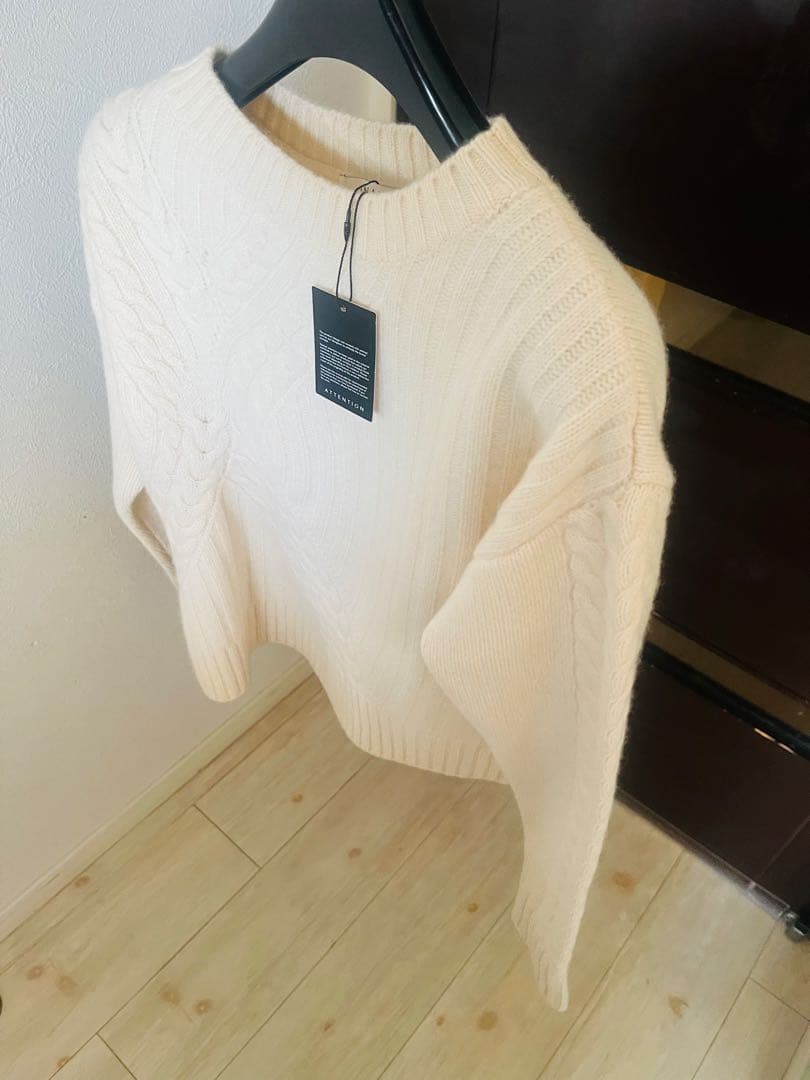 新品☆ ANAYI ウールカシミヤケーブルニットプルオーバー/セオリー、23区
