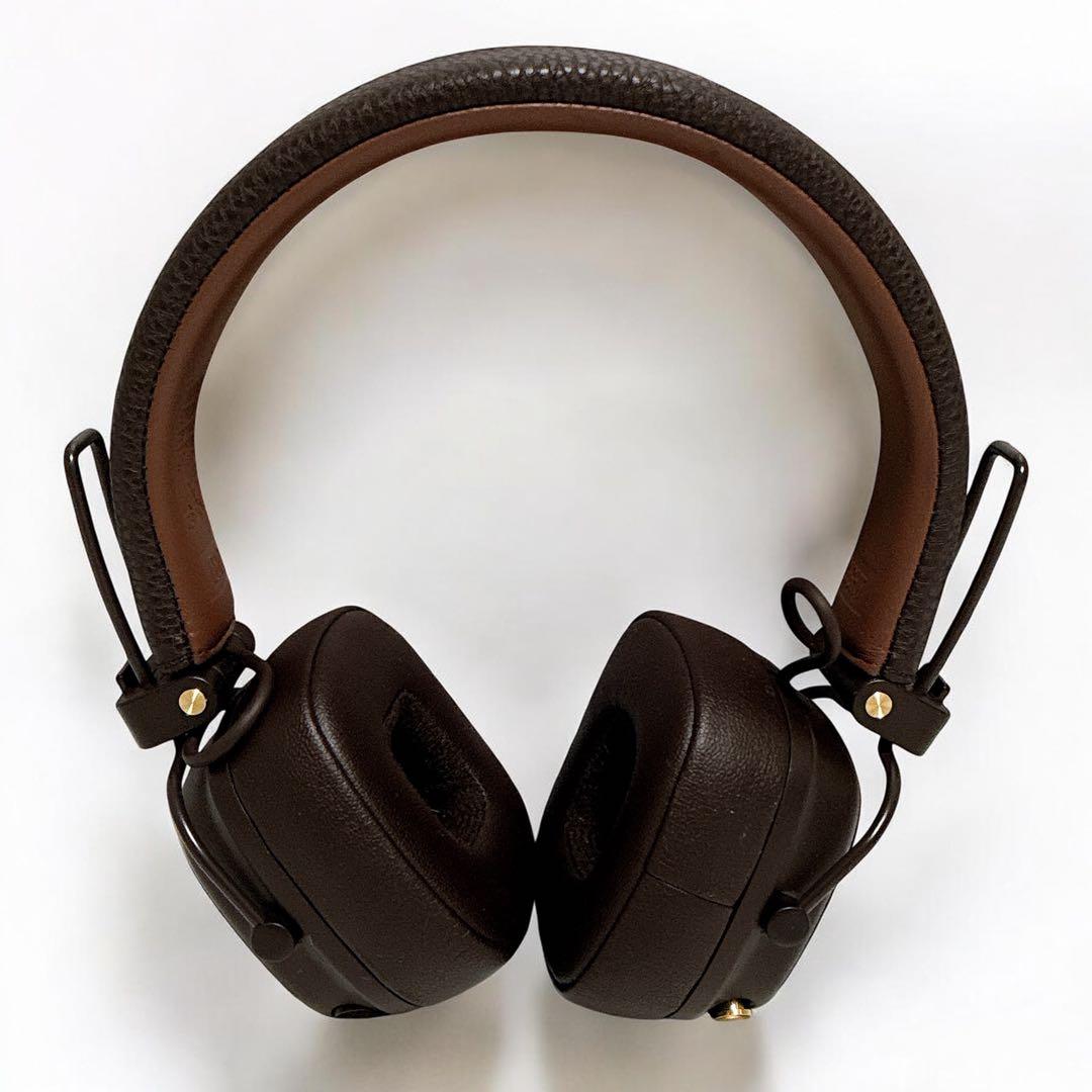 美品　Marshall Major V ワイヤレスヘッドフォン　ブラウン