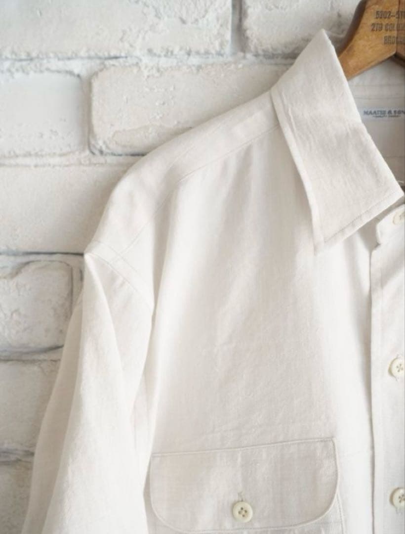 23ss MAATEE&SONS 強撚LINEN WORK SHIRT
