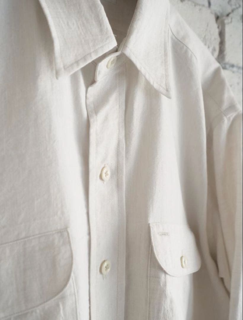 23ss MAATEE&SONS 強撚LINEN WORK SHIRT