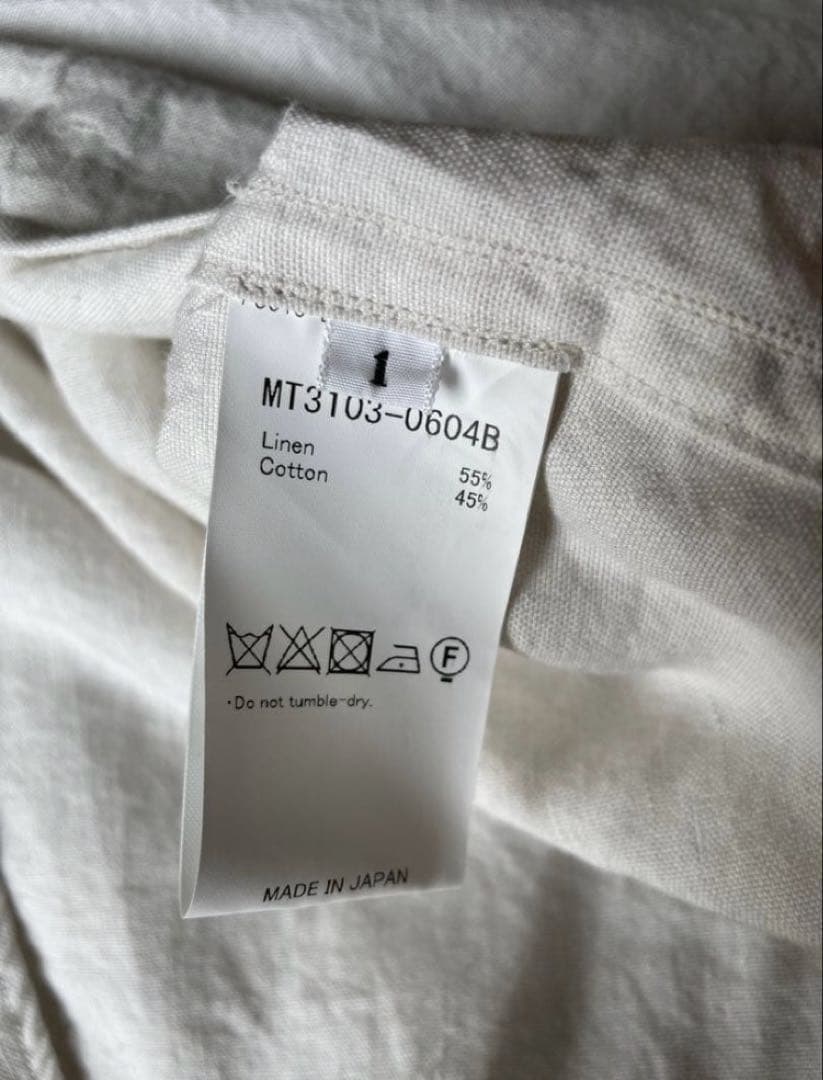 23ss MAATEE&SONS 強撚LINEN WORK SHIRT