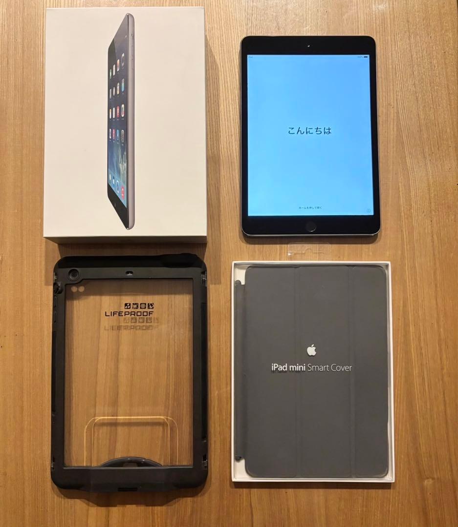 動作美品　iPad mini 3 16GB Wi-Fi 純正ケース付き　グレー