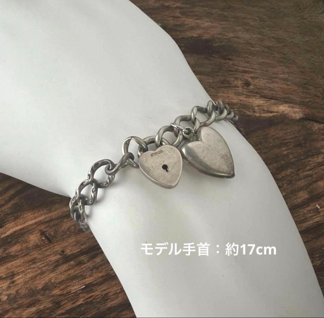 スイートハートジュエリー ブレスレット 南京錠 シルバー 40s vintage