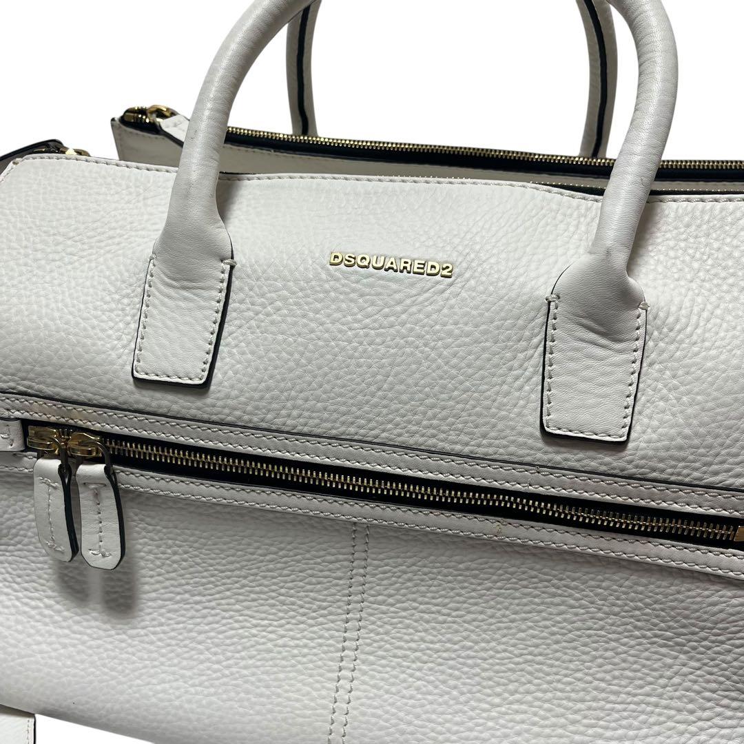 Dsquared2 オールレザー　ボストンバッグ　ショルダーハンドバッグ