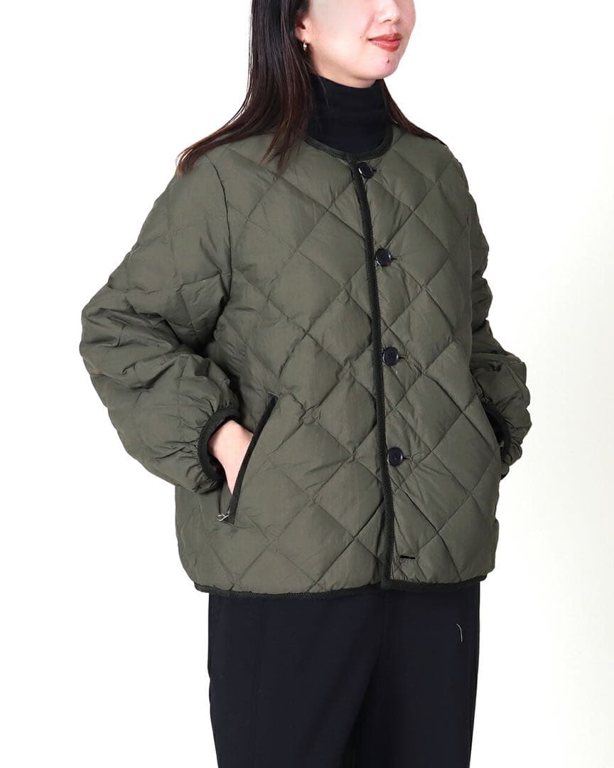 Gymphlex 14 キルティング ダウン パフスリーブジャケット WOMEN