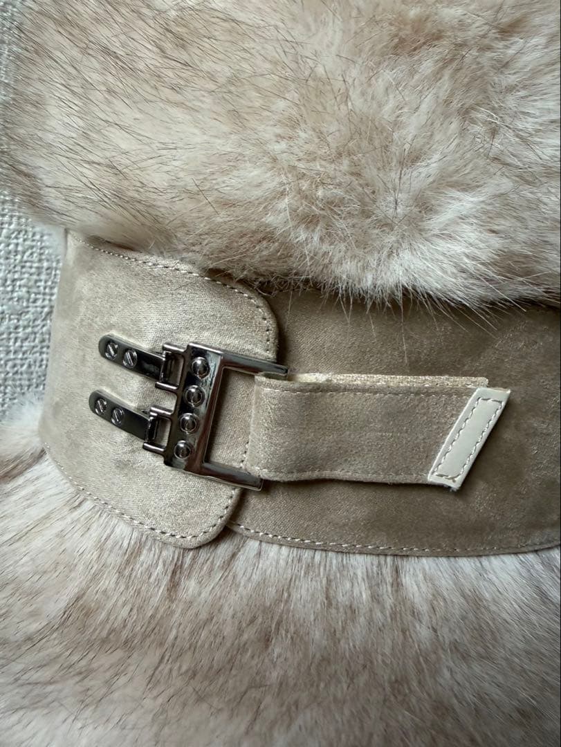 YELLO MOJU LONG BOOTS ベージュ Lサイズ