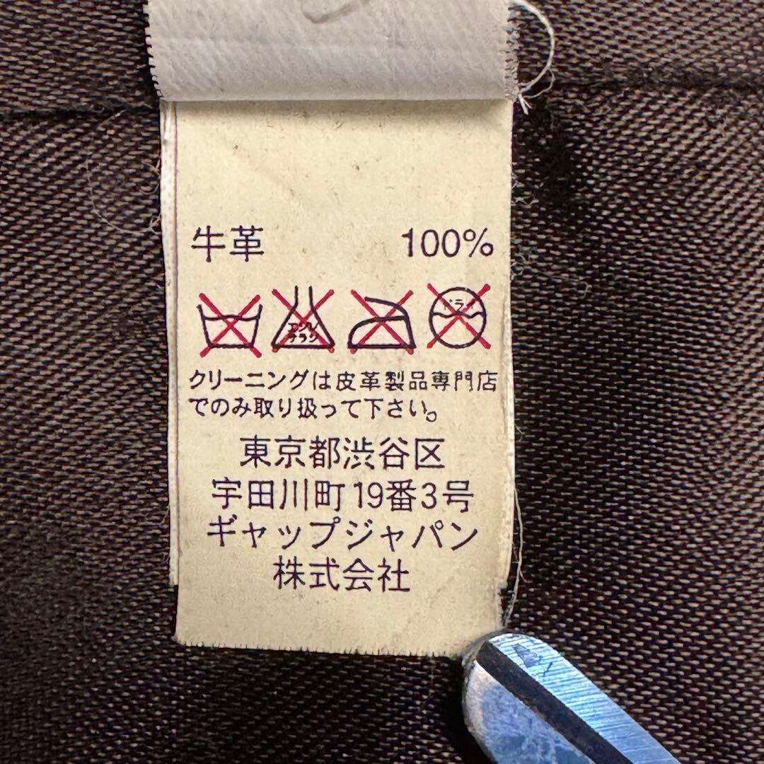 3550【90s・美品】オールドギャップ カウレザー テーラードジャケット