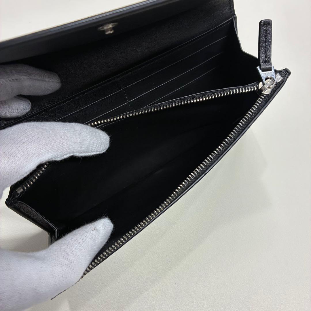 BOTTEGA VENETA グレインカーフレザー フラップ式 長財布