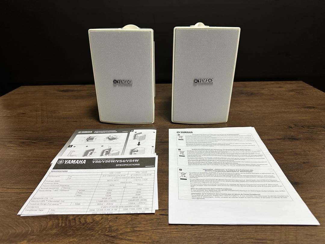美品　YAMAHA ヤマハ　VS4W スピーカー　2個セット