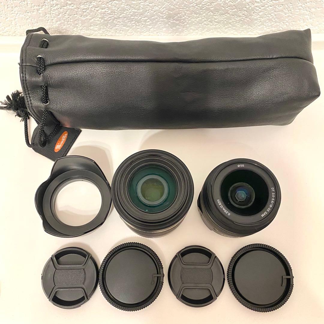 【極上品】SONY Wズームレンズセット SAL1855＋SAL55200-2