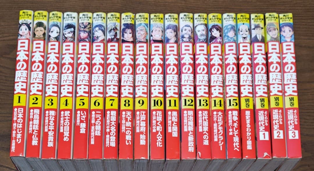 ★　角川まんが学習シリーズ　日本の歴史　全19冊　別巻含む　KADOKAWA