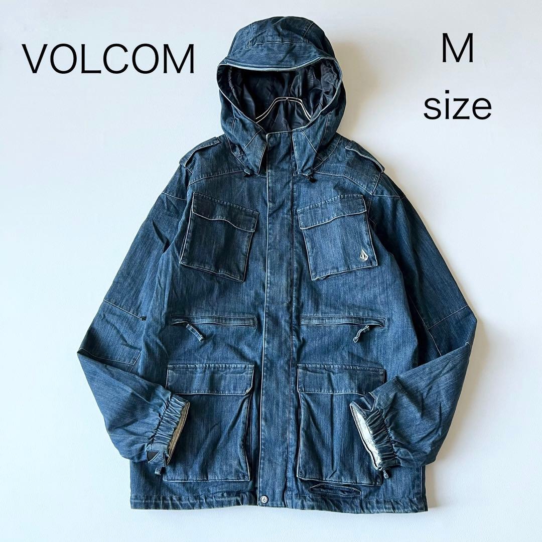 3239　ボルコム　ジャケット デニム素材　スノボウェア　ヴィンテージ加工