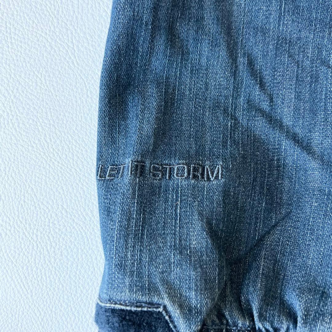 3239　ボルコム　ジャケット デニム素材　スノボウェア　ヴィンテージ加工