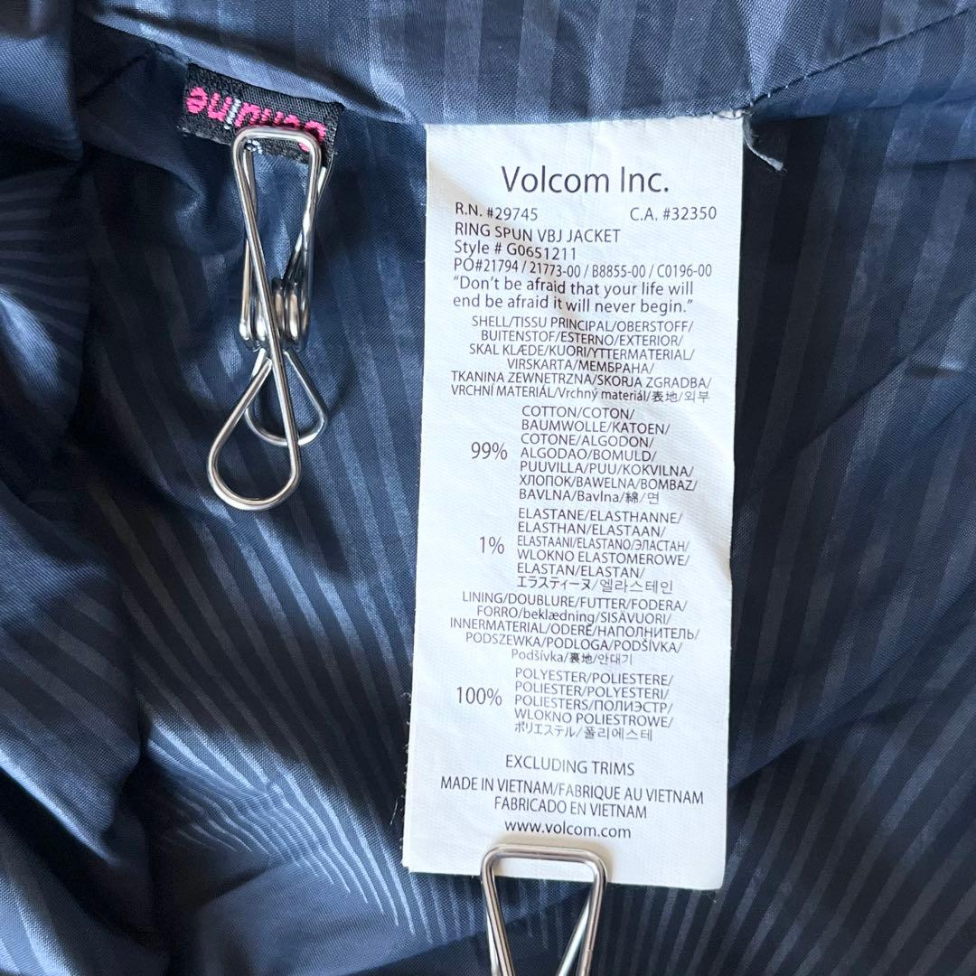 3239　ボルコム　ジャケット デニム素材　スノボウェア　ヴィンテージ加工