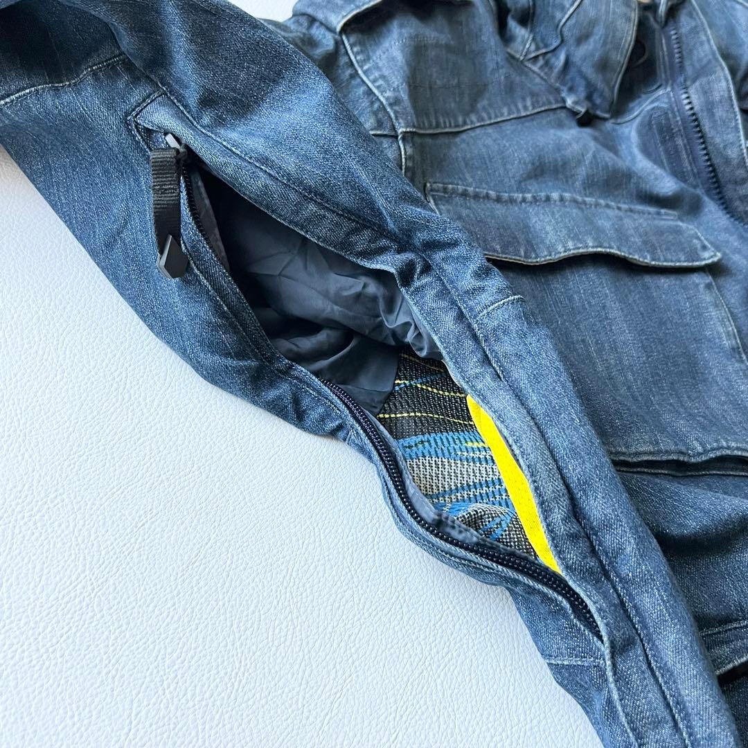 3239　ボルコム　ジャケット デニム素材　スノボウェア　ヴィンテージ加工