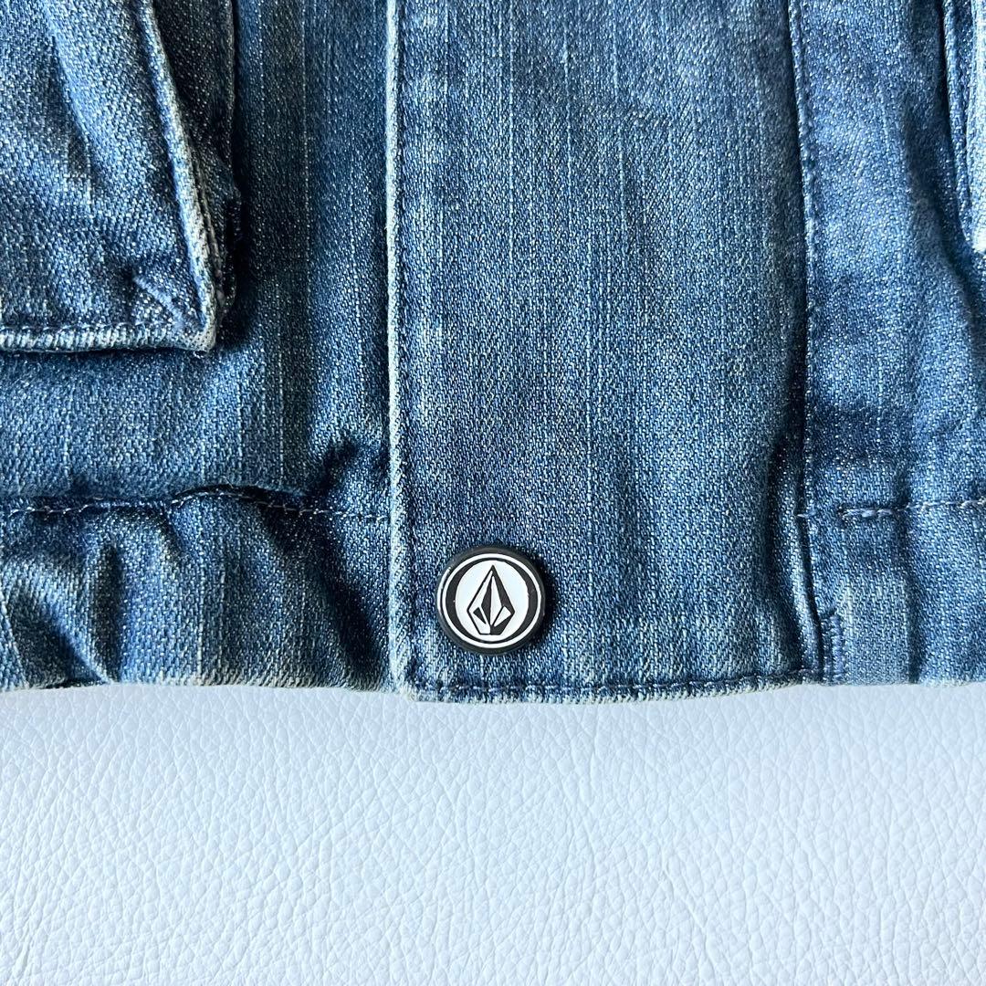 3239　ボルコム　ジャケット デニム素材　スノボウェア　ヴィンテージ加工