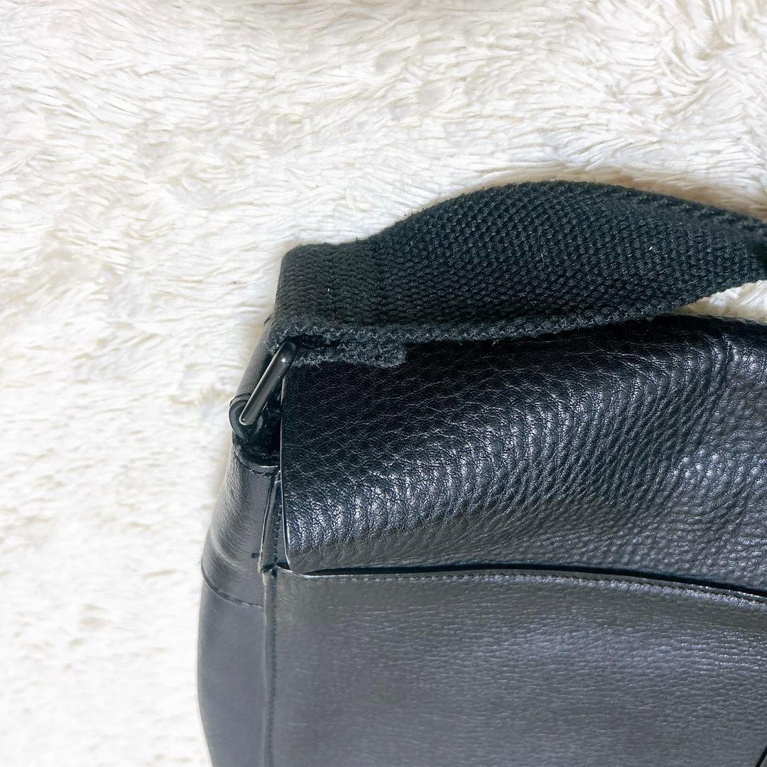 希少✨オールドgapオールレザーバッグメッセンジャーバッグ　ブラック