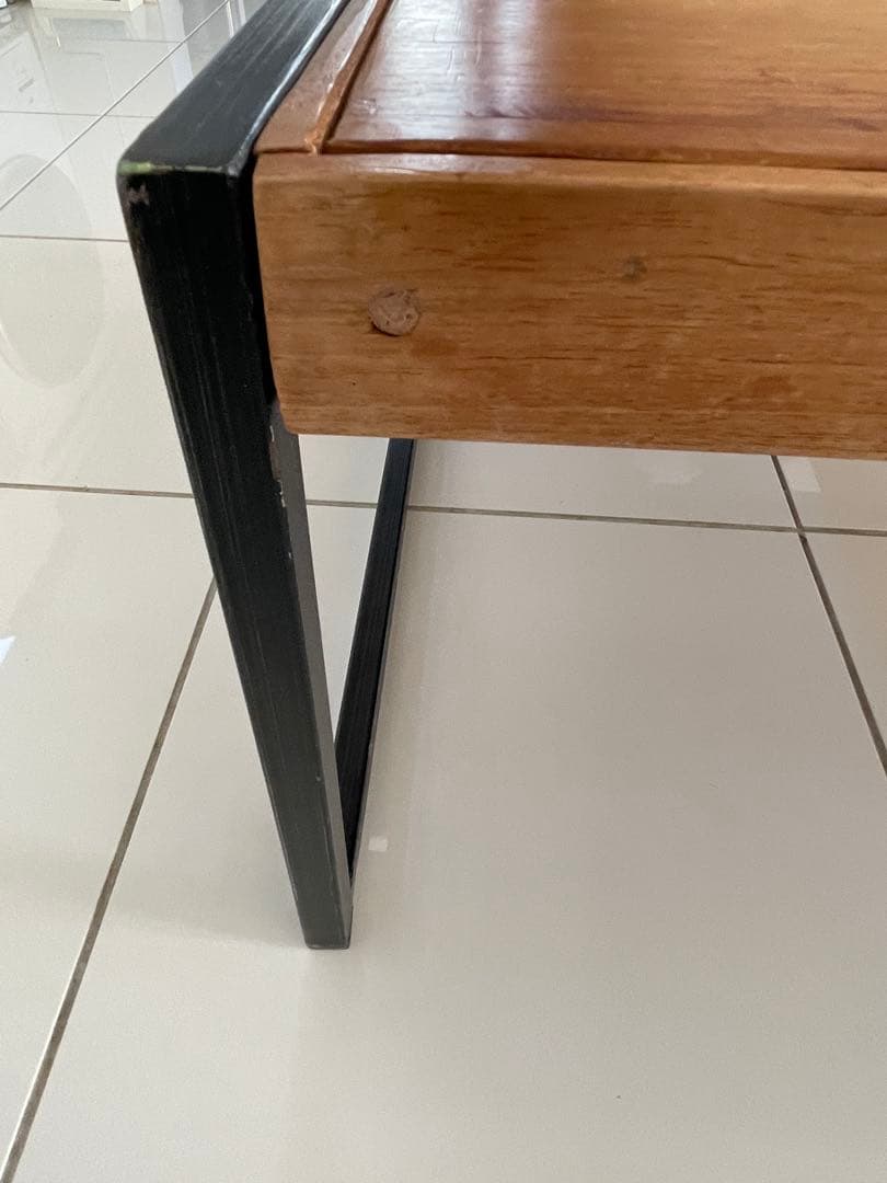 木製センターテーブル ブラウン ビンテージ