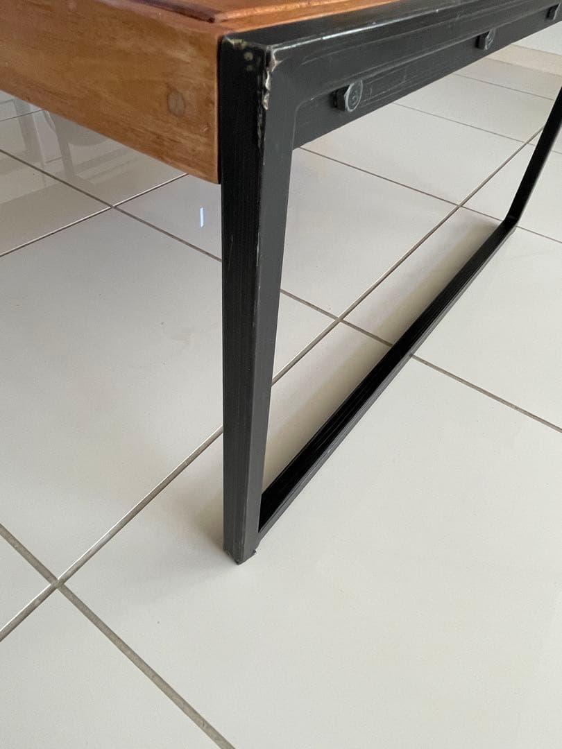 木製センターテーブル ブラウン ビンテージ