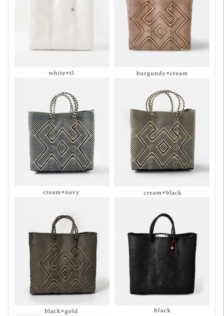 OJO DE MEX オホ デ メックス メルカドバッグ チャーム付き