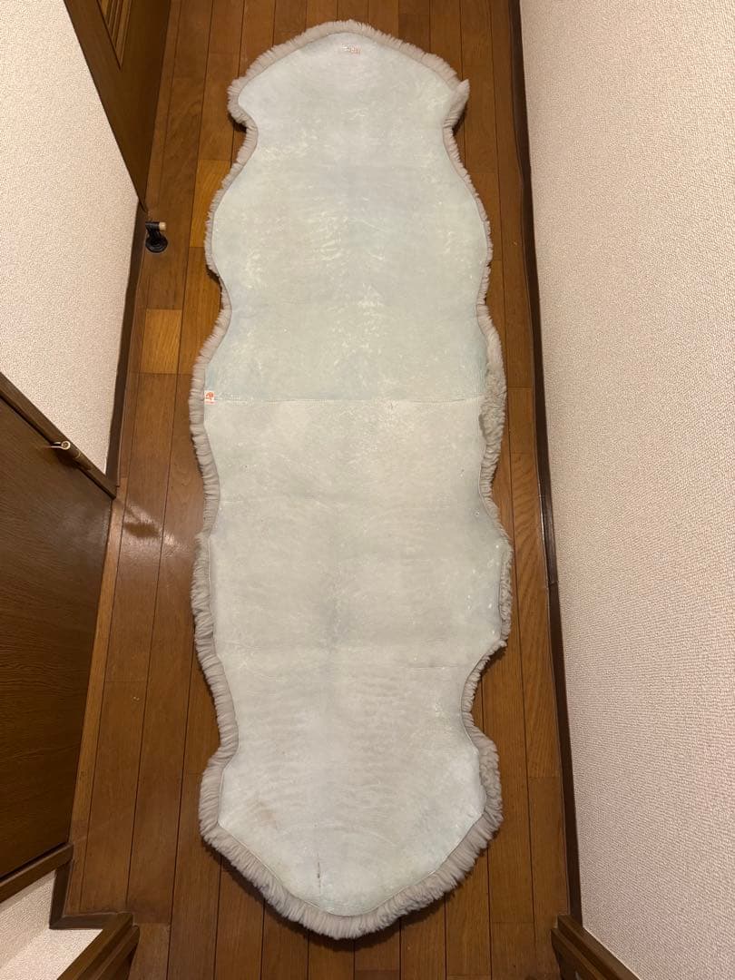 【勝子】NICHIRO ニチロ　ムートンラグ　グレー