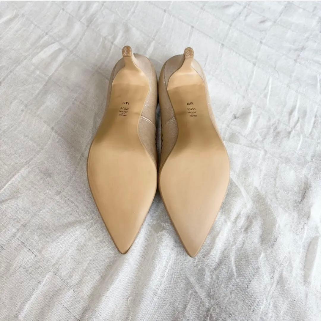 【新品未使用】 ダイアナ パンプス ポインテッドトゥ カットアウト パンチング