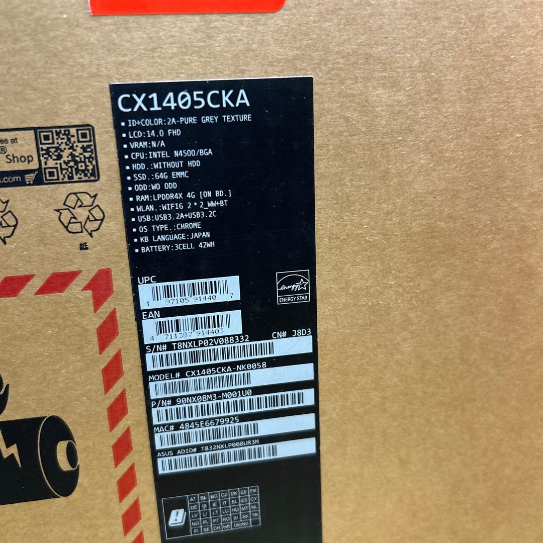 Chromebook CX1405CKA グレー