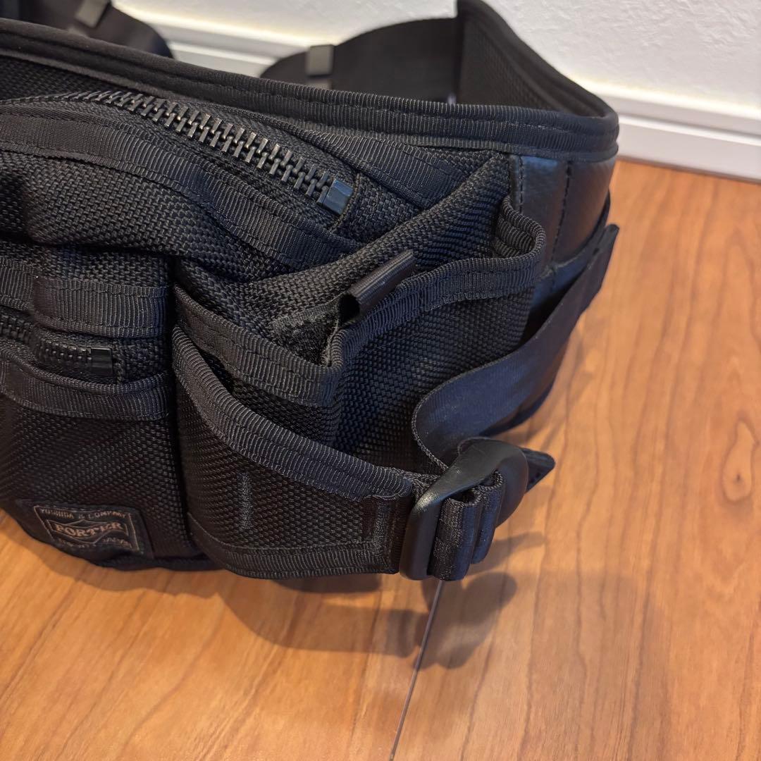 PORTER HEAT(ヒート) ポーター ボディバッグ ウエストバッグ 黒