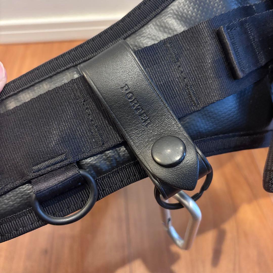 PORTER HEAT(ヒート) ポーター ボディバッグ ウエストバッグ 黒