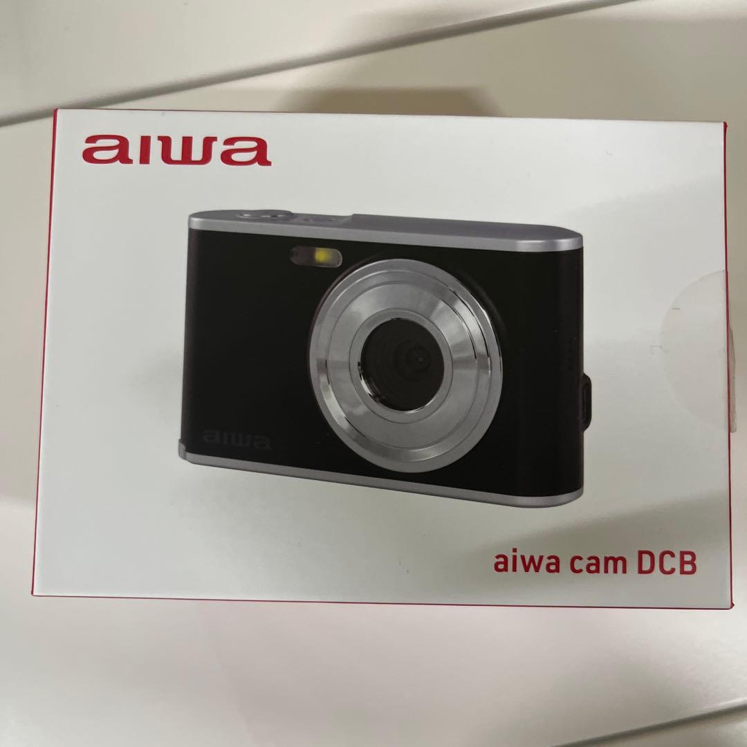 【美品・電源確認済】aiwa DCB コンパクトデジタルカメラ ブラック